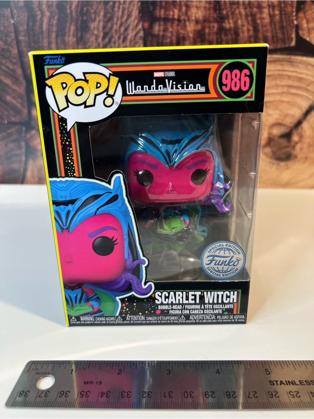 Funko Scarlet Witch Vinyl Figure — Neon Pink, Blue & Purple Accents